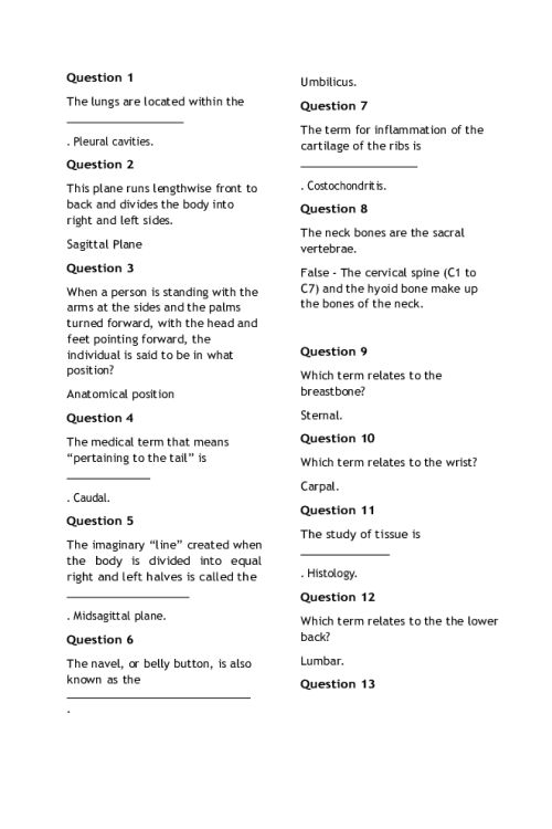 BIOS 251 Week 1 Practice Quiz