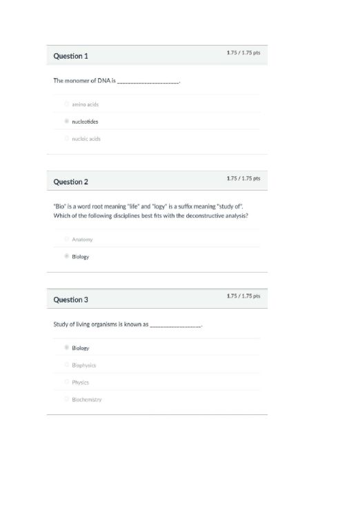 BIOS 251 Week 2 Practice Quiz