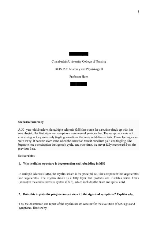 BIOS 252 Week 2 Case Study; Multiple Sclerosis