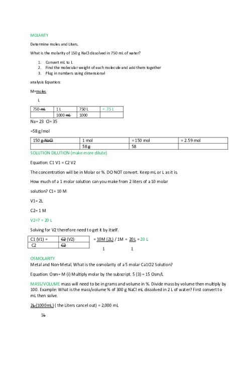CHEM 120 Week 5 Exam 2 - Practice questions