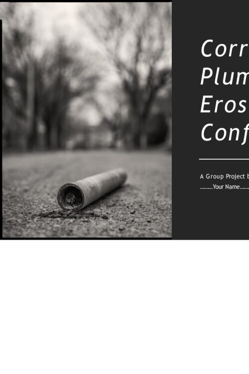 CHEM 120 Week 7 Assignment; Group Project; Corrosion of Plumbing, Erosion of Confidence