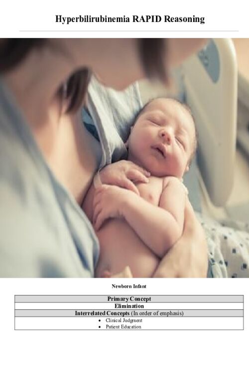 Hyperbilirubinemia RAPID Reasoning