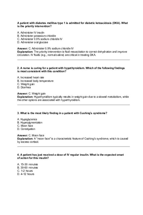 NR 325 Week 4 Exam 1 Practice