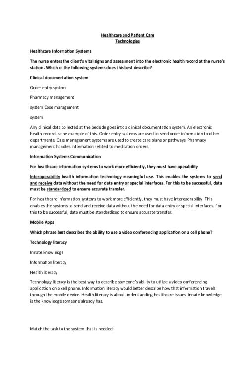 NR 360 Week 2 Edapt; Healthcare and Patient Care Technologies