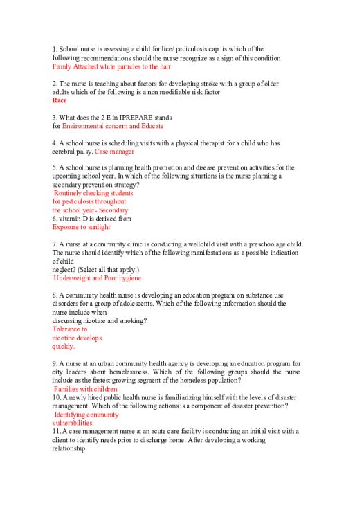 NR 442 Week 8 Exam 2