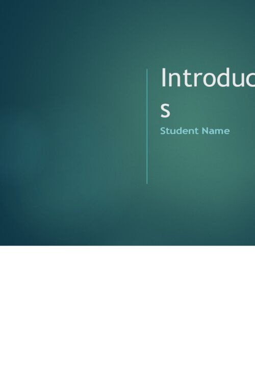 NR 507 Week 1 Discussion; Introductions (not graded, but required)