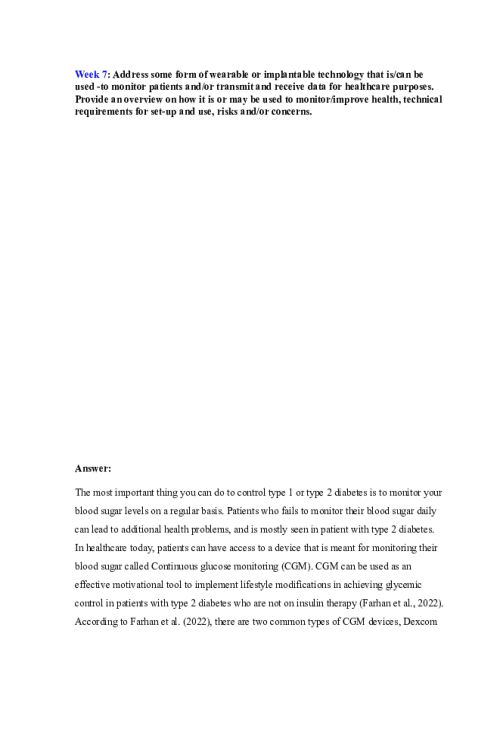NR 541 Week 7 Discussion; Issues related to hardware, network, and software design and use