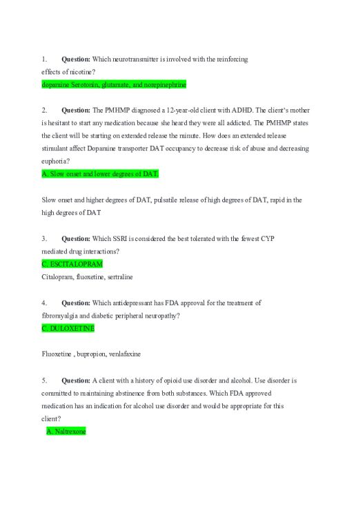 NR 546 Week 8 Final Exam