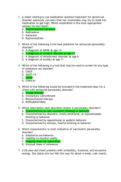 NR 547 Week 8 Final Exam