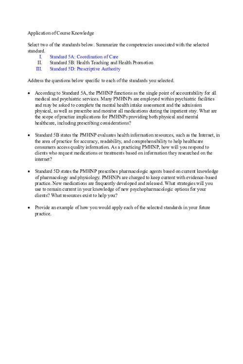 NR 548 Week 2 Discussion; Standard 5A Coordination of Care, Standard 5D Prescriptive Authority (Main Post)