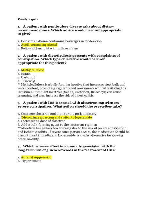 NR 565 Week 7 Quiz..