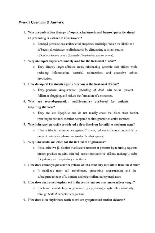NR 566 Week 5 Quiz - Review Questions and Answers