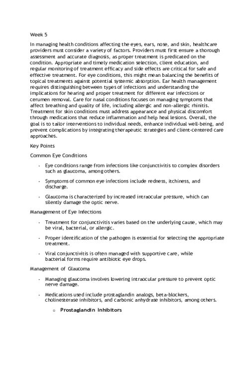 NR 566 Week 8 Final Exam Study Guide (Week 5-8 Study Guide)