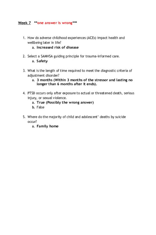 NR 606 Week 7 Quiz