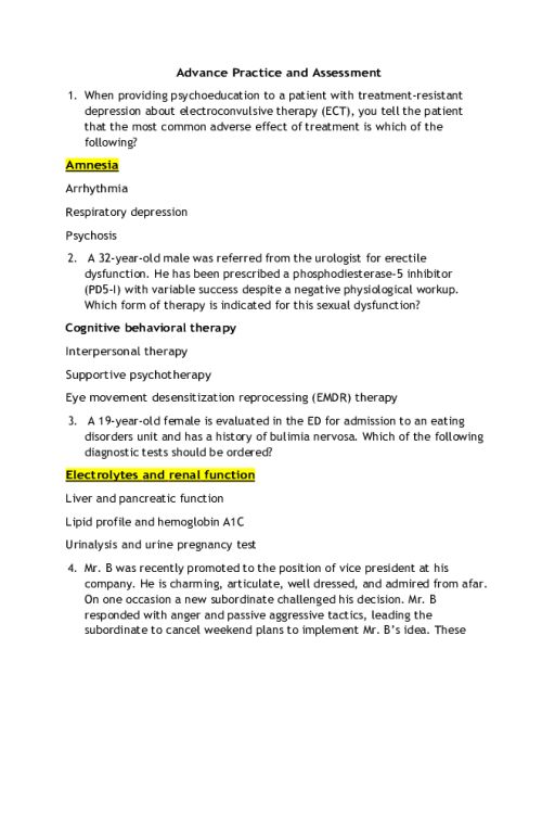 NR 668 Week 8 Final Exam Questions-Answers